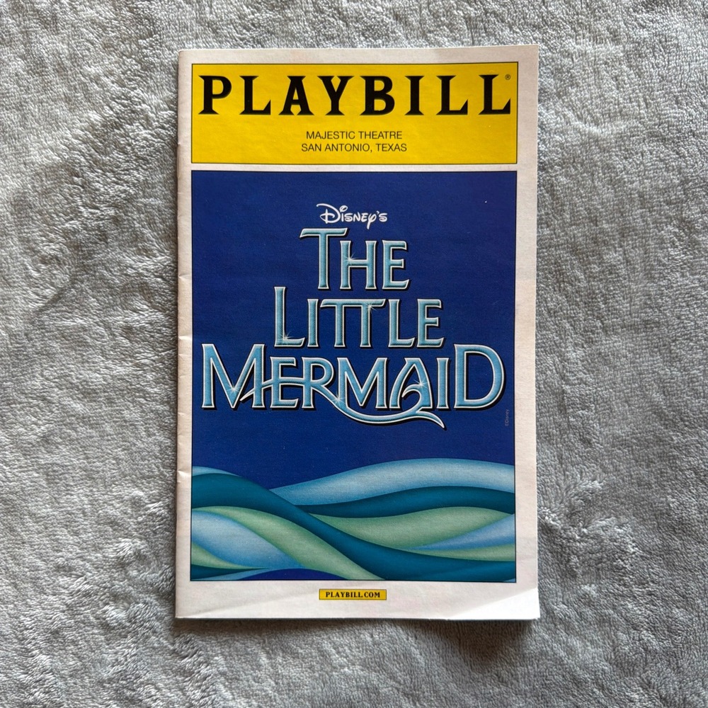 Disney The Little Mermaid Musical Playbill Majestic Theatre 2015 - C765